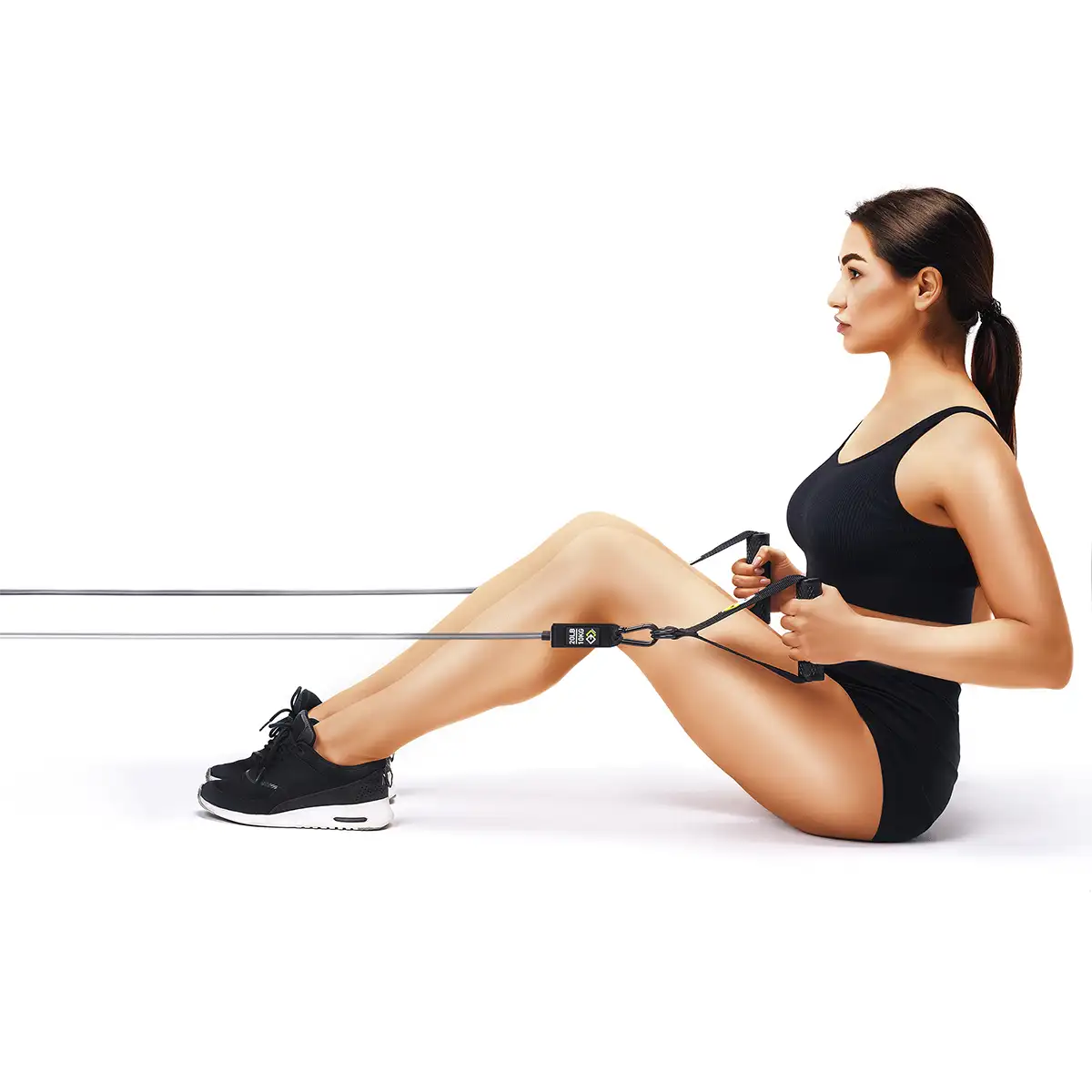 HTBE® Kit élastique de musculation fitness homme femme avec